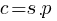c = s.p